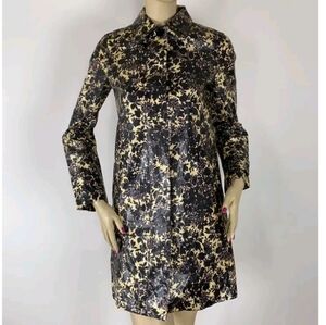 Marc Jacobs Purple/White Floral Patterned Rain Jacket Coat,Size S,Originally$298